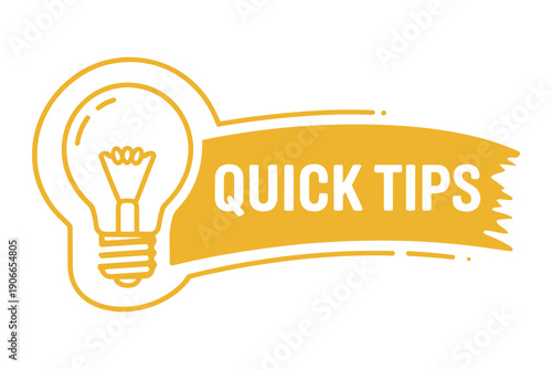 Bright idea lightbulb, innovation and creativity symbol, glowing icon, quick tips, black background, vector design, inspiration concept