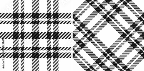 Background pattern tartan of vector plaid textile with a check texture fabric seamless. Set in monochrome colors for colorful fashion choices in vibrant look.