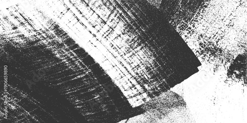 Grungy textured abstract background with diagonal lines and speckles in black and white grunge