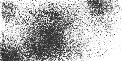 Black and white speckled texture with dense dark areas and scattered lighter dots grunge