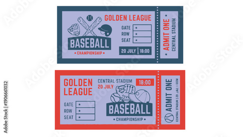 Baseball tickets for the Golden League Championship at Central Stadium