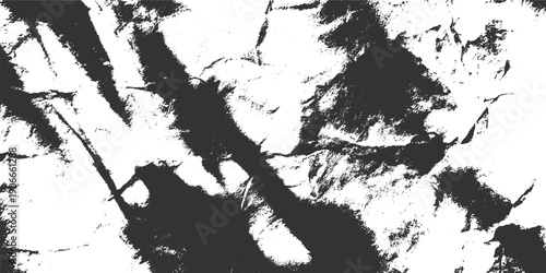 Detailed black and white abstract texture of crumpled paper with deep shadows and bright highlights