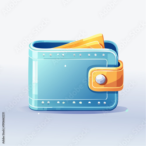 Minimalist Digital Wallet Hardware Vector Illustration for Cryptocurrency Security