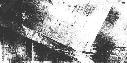 Grungy distressed black and white abstract texture with diagonal lines and speckled grain grunge