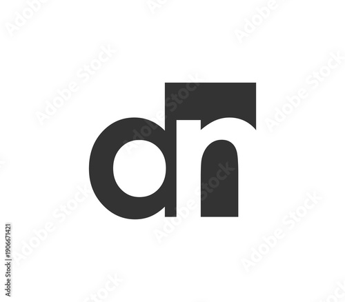 DN creative geometric initial based modern and minimal logo. Letter d n trendy fonts.