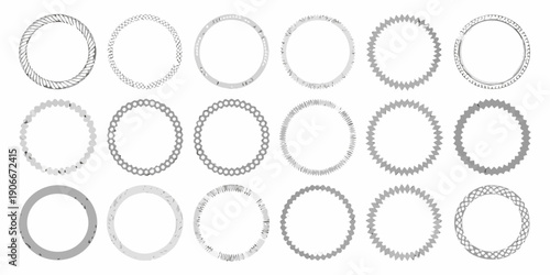 Arrangement of bicycle sprockets in varying shades of gray