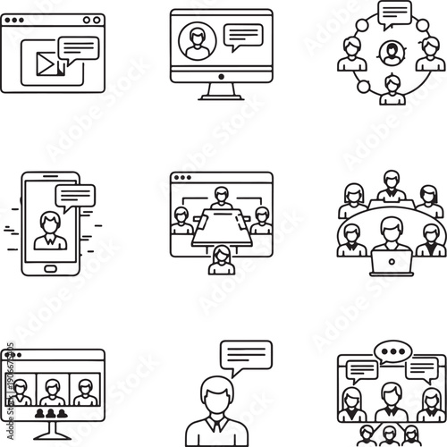 Specialized industrial engineering and technical system icon set featuring architectural blueprints home security alerts global construction carbon footprint and sustainable energy symbols.