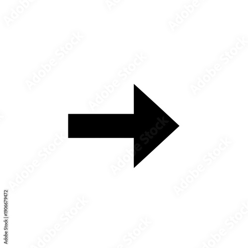 Free Download Silhouette of Right Directional Arrow for Forward Navigation and Web Design Elements - GFXLoad