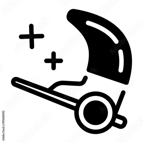 This Rickshaw icon is suitable for the Holi Festival in India.