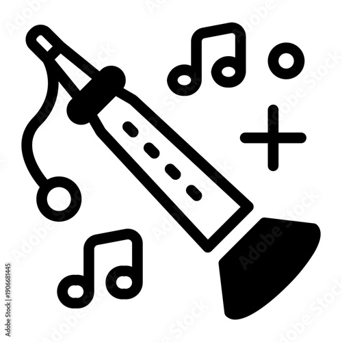 This Shehnai icon is suitable for the Holi Festival in India.