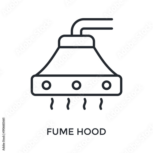 Fume Hood Icon Outline Style. Vector Illustration For Graphic Design