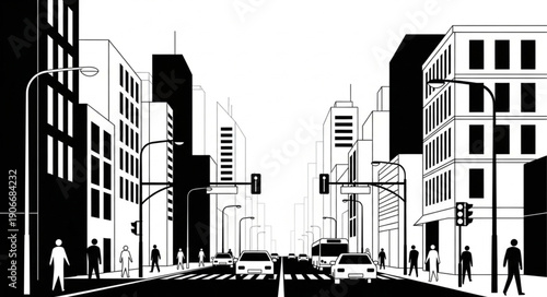 city skyline vector illustration