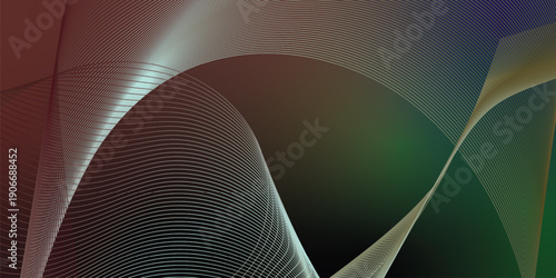 Teal maroon and green abstract grainy gradient shapes on black noisy textured background wide banner poster header design