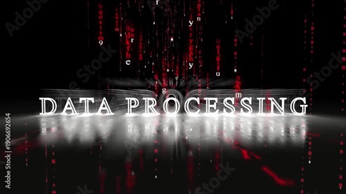 Data Processing words related to Technology and AI Agents The Future Of Advanced Technologies