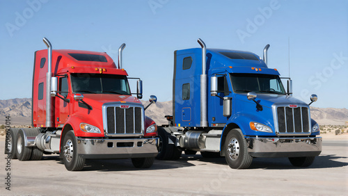 Truck Stop Desert Scene