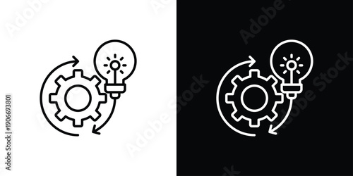 Intelligence Icon Sheet Black And White