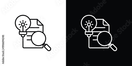 Hypothesis Icon Sheet Black And White