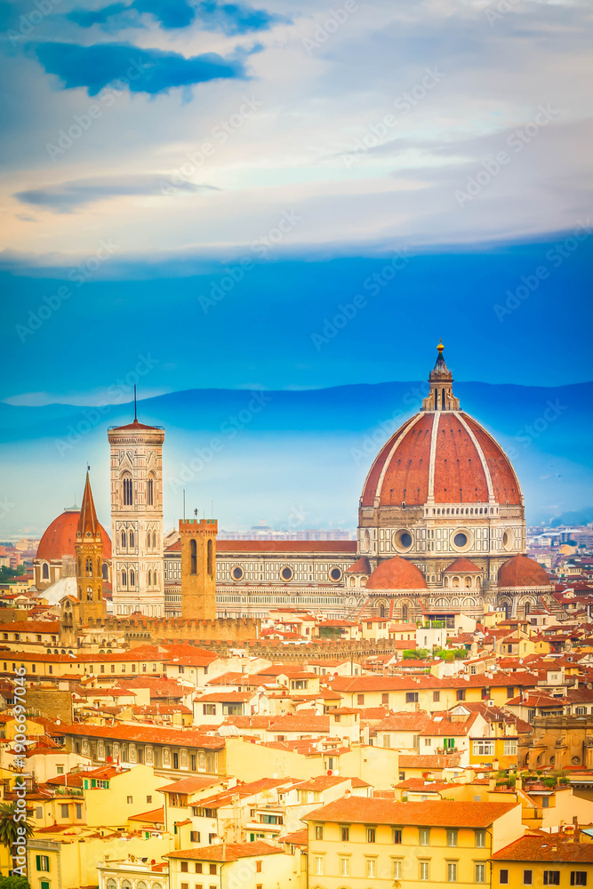 Fototapeta premium cathedral church Santa Maria del Fiore, Florence, Italy