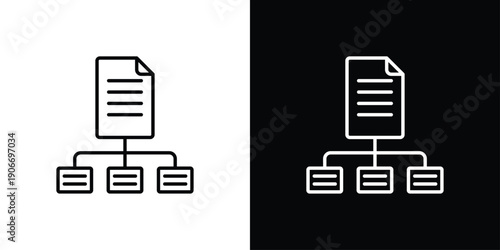 Structured data Icon Sheet Black And White