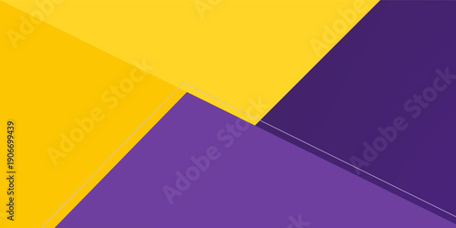 Modern abstract background with lines and shadow. purple and yellow color design. bright poster, banner and business card . vector eps10