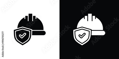 Helmet Icon Sheet Black And White