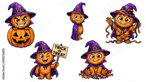 halloween clipart, halloween cartoon, cute halloween characters, spooky cute, halloween vector, trick or treat, pumpkin cartoon, jack o lantern, cute ghost, kawaii halloween, halloween mascot, cartoon