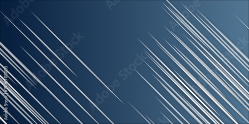 Blue gradient abstract background with diagonal chaotic lines.  Abstract white architectural structure pattern, Modern gray abstract vector. Vector background can be used in cover design, book design,