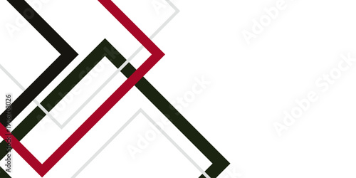 Black red white abstract background with square shapes for business. bright light with soft shadows as pattern and minimal line design. Chaotic pattern for your amazing design.