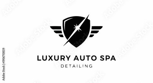 Luxury Auto Spa Detailing Logo Design.