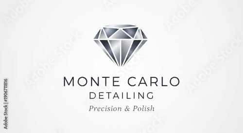 Monte Carlo Detailing logo with diamond graphic and precision polish text.