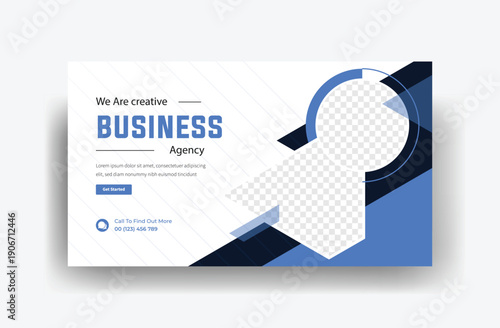 creative business agency thumbnail design, social media banner design, corporate banner