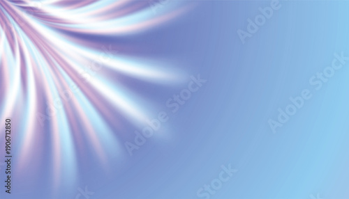 Abstract background with iridescent flowing lines and soft light effects. Vibrant blue, purple, and pink colors create a dreamy, ethereal atmosphere.