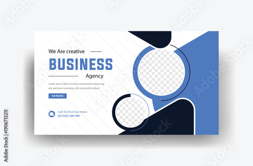 we are creative marketing agency and corporate youtube thumbnail or web banner template design