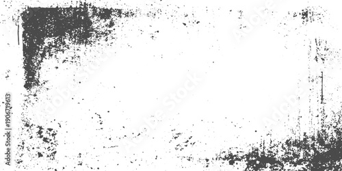 Wallpaper Mural Grunge Scratched Frame Texture with Urban Distressed Background and Dusty Grain Overlay, Vector Illustration for Rough Vintage and Street Style Visuals. Torontodigital.ca