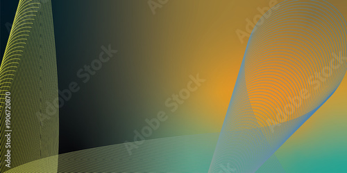 Abstract grainy gradient background with teal green yellow magenta shapes on dark noisy backdrop