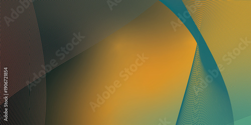 Abstract grainy gradient background with teal green yellow magenta shapes on dark noisy backdrop