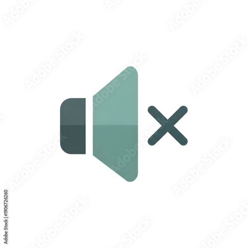 Silent Music Mood Flat Icon