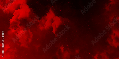Abstract red and black textured smoke. grunge dark red textured painted background. abstract fire flame grunge texture background. Vintage grunge pattern for design and decoration space for text.	