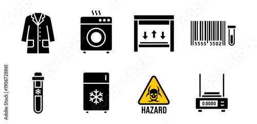 Laboratory and Scientific Icons Set