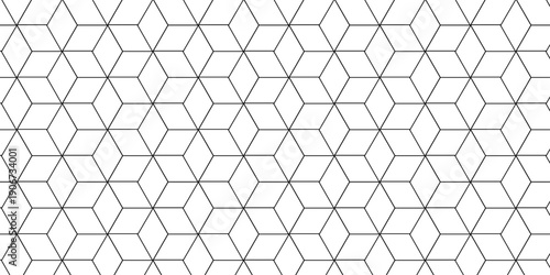 Vector abstract square modern tech grid line box. metal cube creative geometric fabric wall tiles gradient web triangle diamond honeycomb hexagon art decorative textile design.