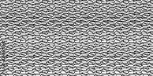 Vector abstract square modern tech grid line box. metal cube creative geometric fabric wall tiles gradient web triangle diamond honeycomb hexagon art decorative textile design.