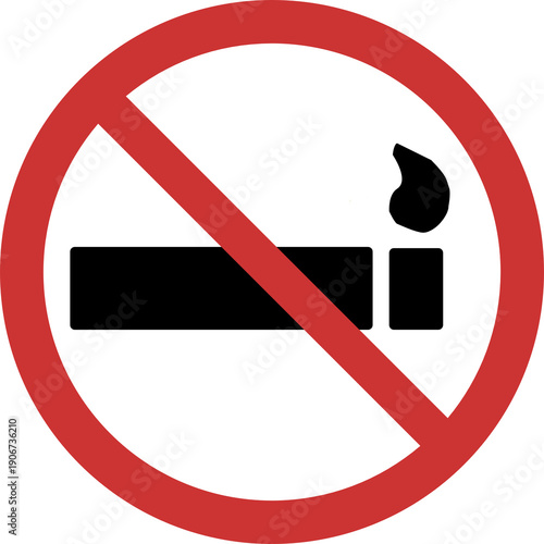 simple universal no smoking sign