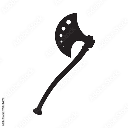 Ancient weapon silhouette icon set