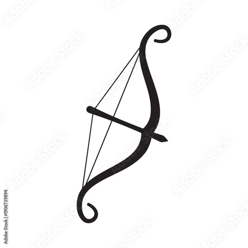 Ancient weapon silhouette icon set