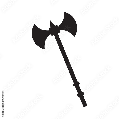 Ancient weapon silhouette icon set