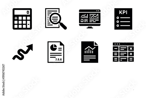 Business and Analytics Icon Set