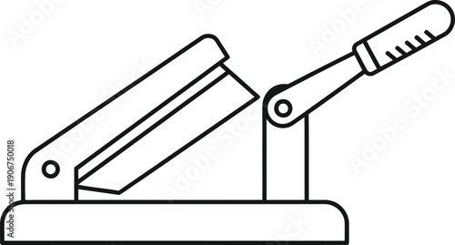 Vector illustration of hole punch office tool