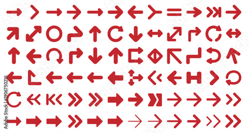 Hand drawn arrow set featuring curved, straight, dotted, and swirled arrows design, arrow vector for creative design, presentations, infographics, and decorative purposes