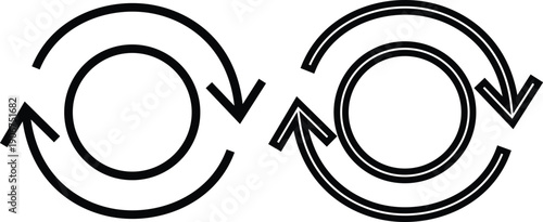 Arrow icon set in flat and line style, direction pointer symbol collection and group, black monochrome vector illustration isolated on transparent background for web and app interface