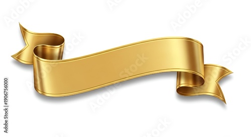 golden shield with ribbon